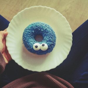Free stock photo of blue, donut, eyes